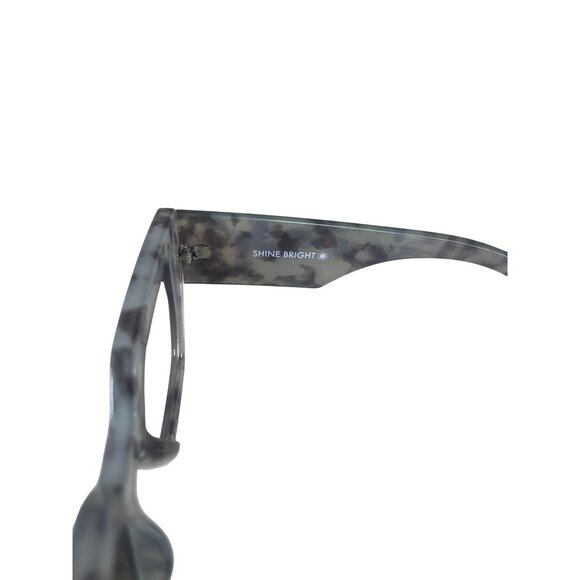 NWT Women's Gray/Green Camo Tortoise Shell Oversized Chunky Sunglasses - Picture 4 of 5